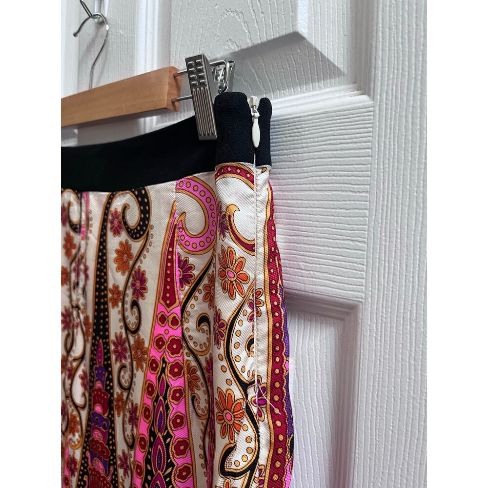 Milly Multi Color Print Silk Shell Fully Lined A … - image 2